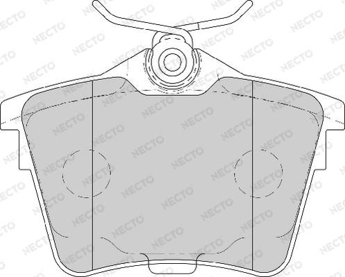 Necto FD7106A - Brake Pad Set, disc brake autospares.lv