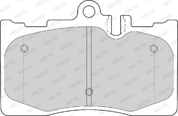 Necto FD7100A - Brake Pad Set, disc brake autospares.lv