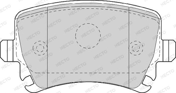 Necto FD7115A - Brake Pad Set, disc brake autospares.lv