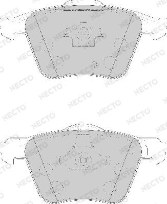 Necto FD7116A - Brake Pad Set, disc brake autospares.lv