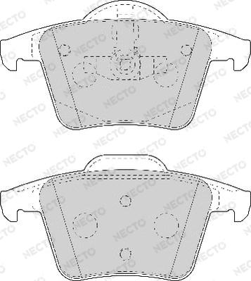 Necto FD7110A - Brake Pad Set, disc brake autospares.lv