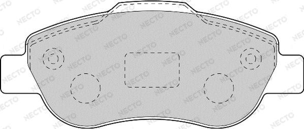 Necto FD7113A - Brake Pad Set, disc brake autospares.lv