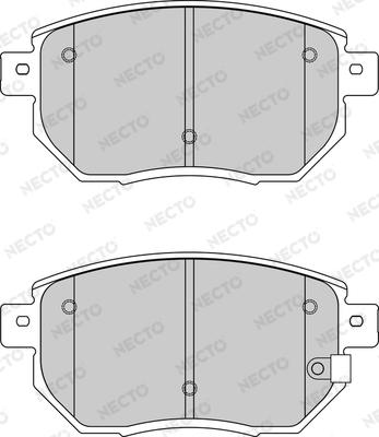 Necto FD7184A - Brake Pad Set, disc brake autospares.lv