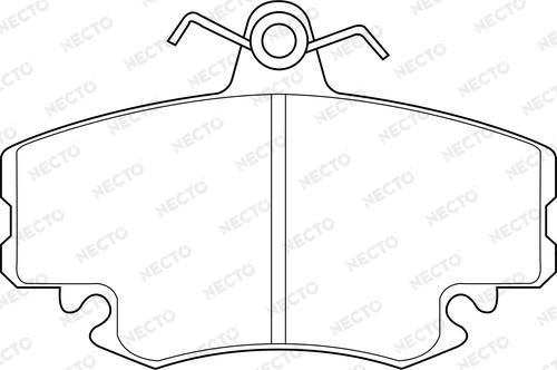 Necto FD7181A - Brake Pad Set, disc brake autospares.lv