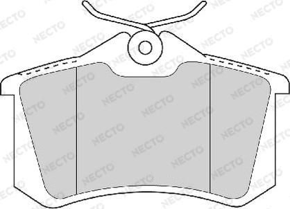 Necto FD7187A - Brake Pad Set, disc brake autospares.lv