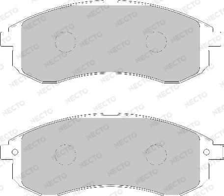 Necto FD7134A - Brake Pad Set, disc brake autospares.lv