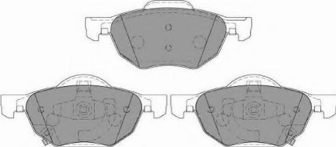 Necto FD7135N - Brake Pad Set, disc brake autospares.lv