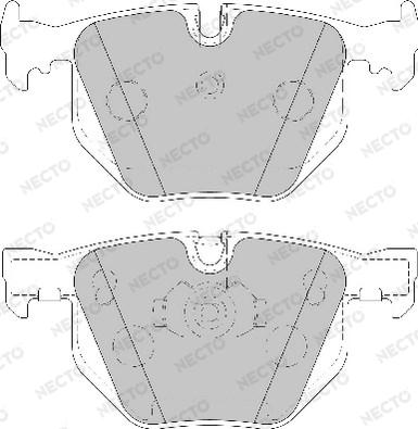 Necto FD7130A - Brake Pad Set, disc brake autospares.lv