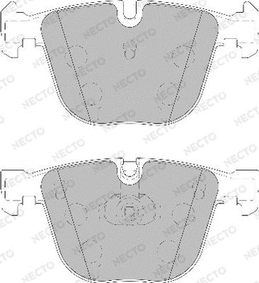 Necto FD7129A - Brake Pad Set, disc brake autospares.lv