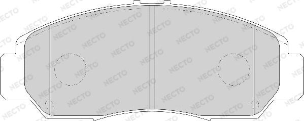 Necto FD7126A - Brake Pad Set, disc brake autospares.lv