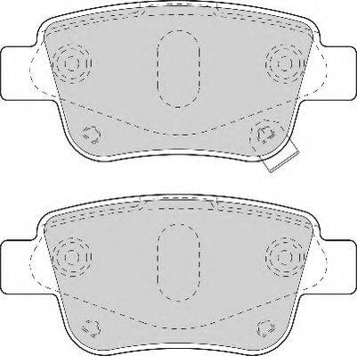 Necto FD7122N - Brake Pad Set, disc brake autospares.lv