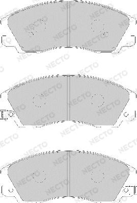 Necto FD7127A - Brake Pad Set, disc brake autospares.lv