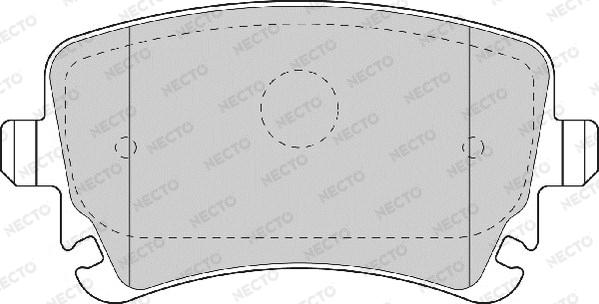 Necto FD7176A - Brake Pad Set, disc brake autospares.lv