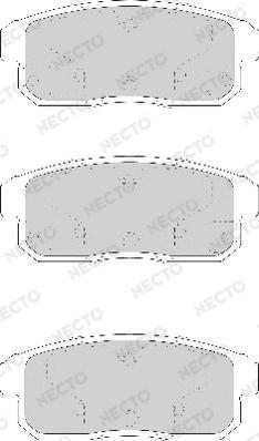 Necto FD7173A - Brake Pad Set, disc brake autospares.lv