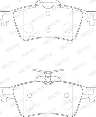 Necto FD7177A - Brake Pad Set, disc brake autospares.lv