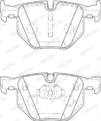 Necto FD7354A - Brake Pad Set, disc brake autospares.lv