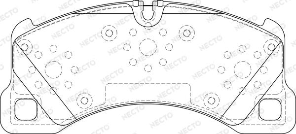 Necto FD7351A - Brake Pad Set, disc brake autospares.lv