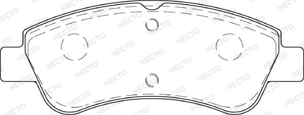 Necto FD7353A - Brake Pad Set, disc brake autospares.lv