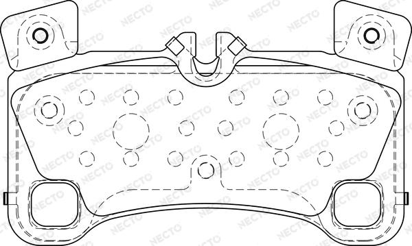 Necto FD7352A - Brake Pad Set, disc brake autospares.lv