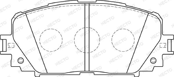 Necto FD7368A - Brake Pad Set, disc brake autospares.lv