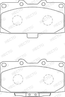 Necto FD7305A - Brake Pad Set, disc brake autospares.lv