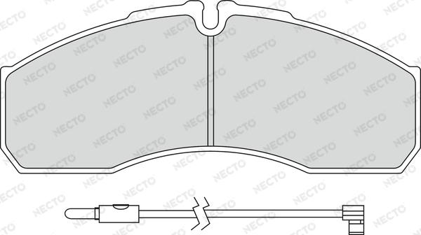 Necto FD7300V - Brake Pad Set, disc brake autospares.lv