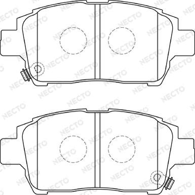 Necto FD7308A - Brake Pad Set, disc brake autospares.lv