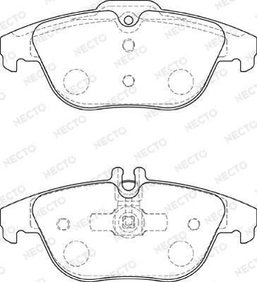 Necto FD7303A - Brake Pad Set, disc brake autospares.lv