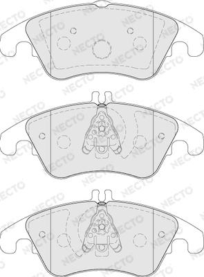 Necto FD7302A - Brake Pad Set, disc brake autospares.lv