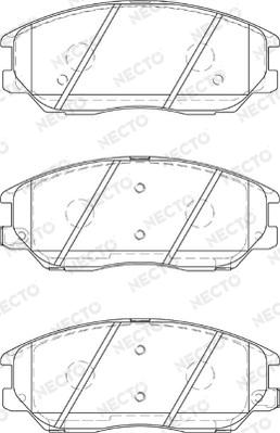 Necto FD7319A - Brake Pad Set, disc brake autospares.lv