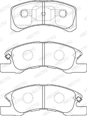 Necto FD7311A - Brake Pad Set, disc brake autospares.lv