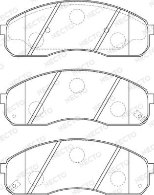 Necto FD7312A - Brake Pad Set, disc brake autospares.lv