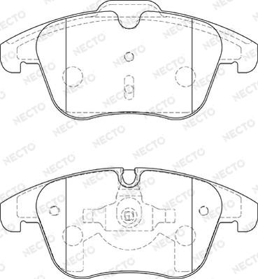 Necto FD7384A - Brake Pad Set, disc brake autospares.lv