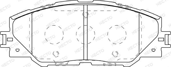 Necto FD7380A - Brake Pad Set, disc brake autospares.lv