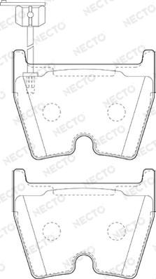 Necto FD7382A - Brake Pad Set, disc brake autospares.lv