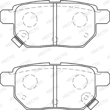 Necto FD7336A - Brake Pad Set, disc brake autospares.lv