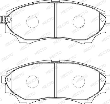 Necto FD7332A - Brake Pad Set, disc brake autospares.lv