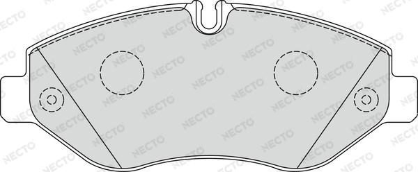 Necto FD7328V - Brake Pad Set, disc brake autospares.lv