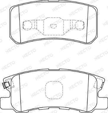 Necto FD7323A - Brake Pad Set, disc brake autospares.lv