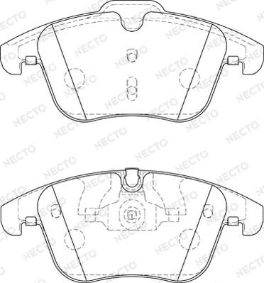 Necto FD7370A - Brake Pad Set, disc brake autospares.lv