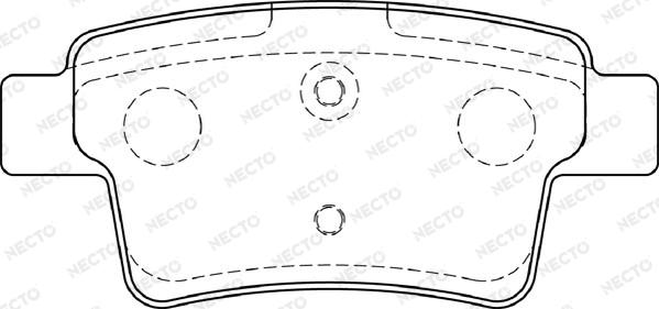 Necto FD7298A - Brake Pad Set, disc brake autospares.lv