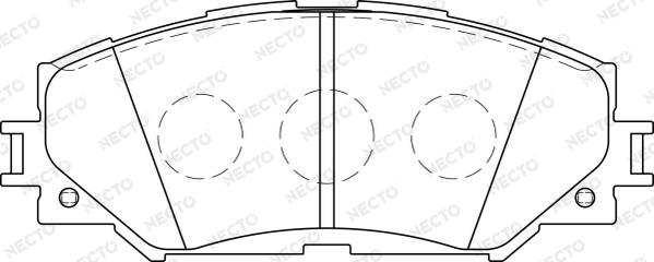 Necto FD7243A - Brake Pad Set, disc brake autospares.lv