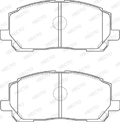 Necto FD7259A - Brake Pad Set, disc brake autospares.lv