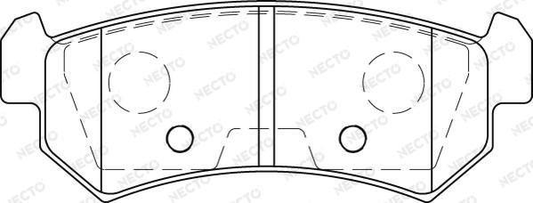 Necto FD7254A - Brake Pad Set, disc brake autospares.lv