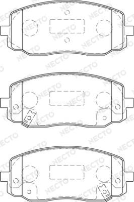 Necto FD7252A - Brake Pad Set, disc brake autospares.lv