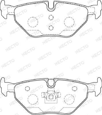 Necto FD7257A - Brake Pad Set, disc brake autospares.lv