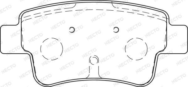 Necto FD7265A - Brake Pad Set, disc brake autospares.lv