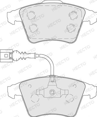 Necto FD7205A - Brake Pad Set, disc brake autospares.lv