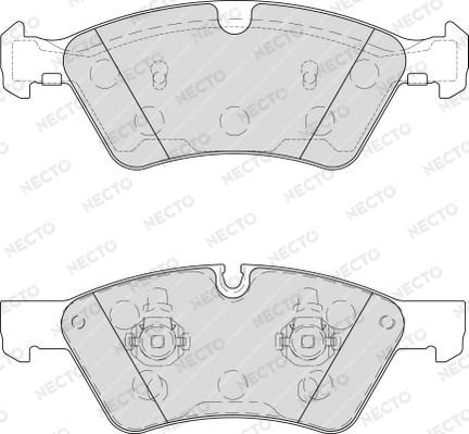 Necto FD7208A - Brake Pad Set, disc brake autospares.lv