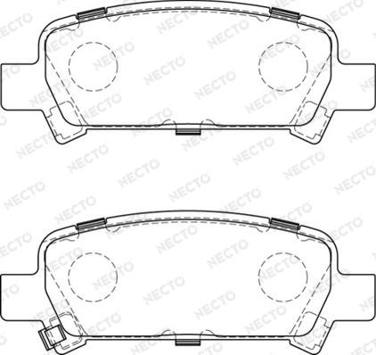 Necto FD7219A - Brake Pad Set, disc brake autospares.lv